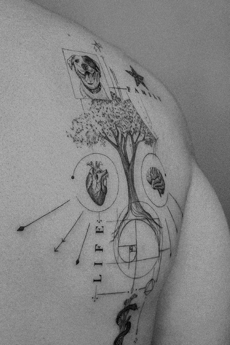 Tendencias de Diseño en Tatuajes 2025. Tatuaje Minimalismo evolutivo