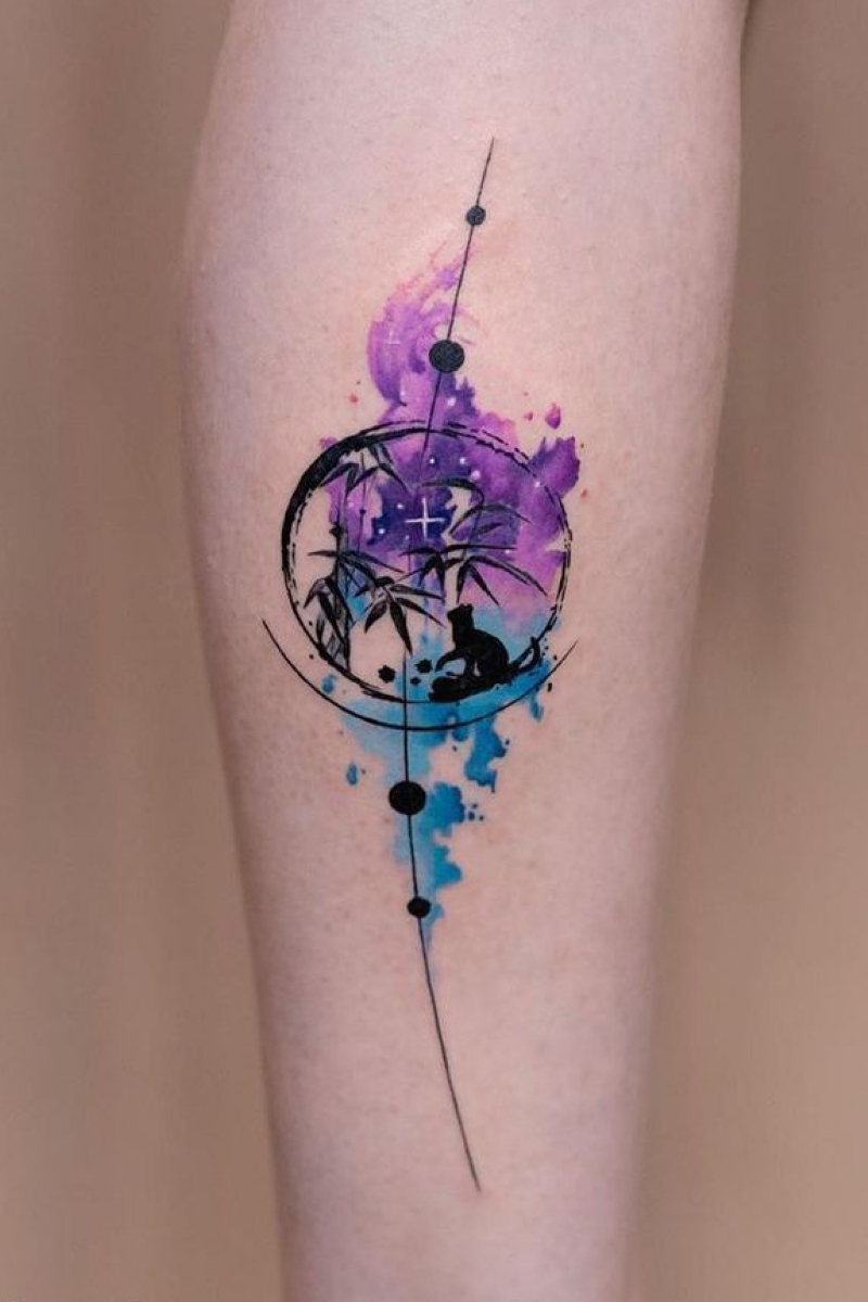 Tendencias de Diseño en Tatuajes 2025. . Tattoo Estilo Acuarela y Pintura Abstracta